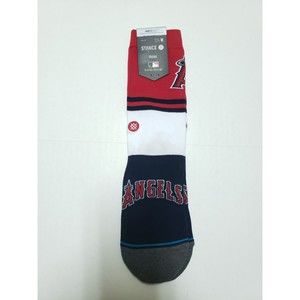 Stance MLB Baseball Los Angeles Angels Socks Red Blue Men Size Medium 6 - 8.5